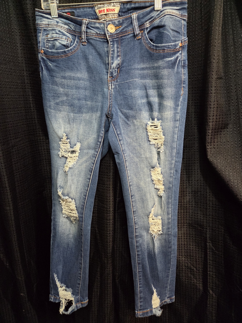Hot Kiss Distressed Women’s Blue Denim Jeans